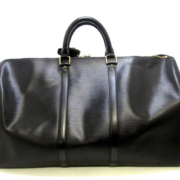 LOUIS VUITTON Epi Leather Black Keepall 50 Boston Bag - Picture 4 of 11